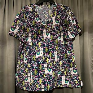 Plus Size Scrub Top